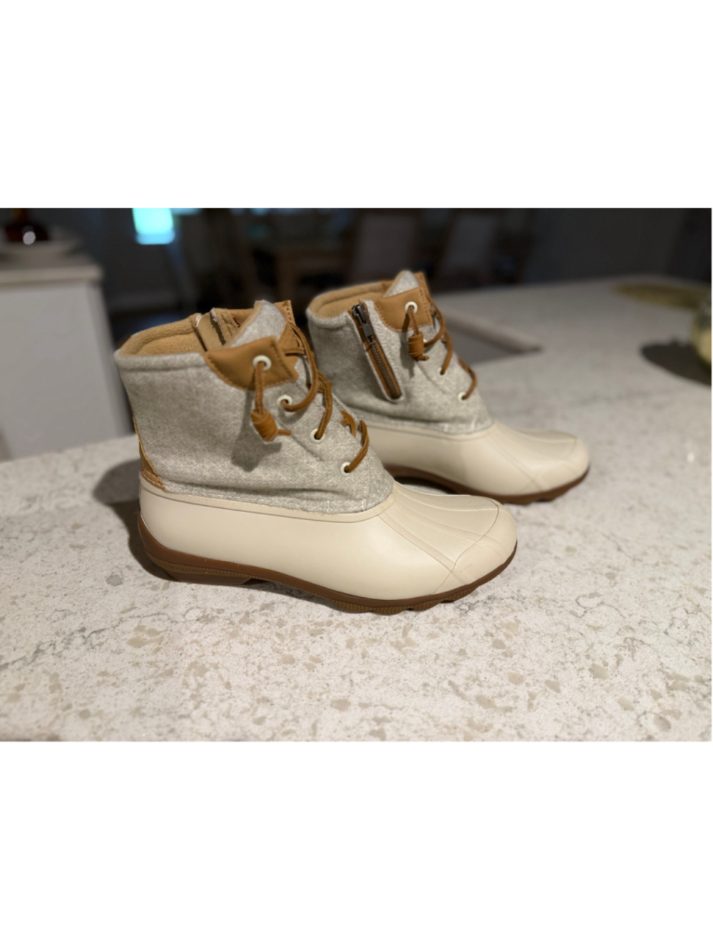 NEW Sperry Women's Saltwater Emboss Wool Boots 9.5